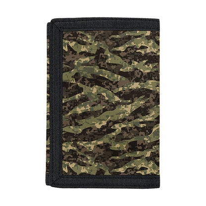 Tiger Stripe Camouflage Pattern Print Trifold Wallet