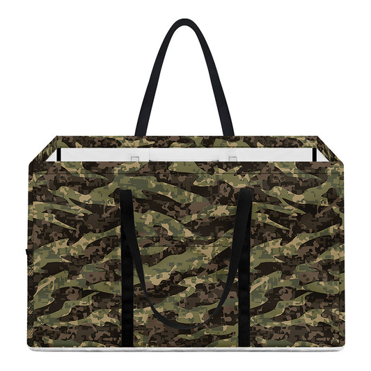 Tiger Stripe Camouflage Pattern Print Utility Tote Bag