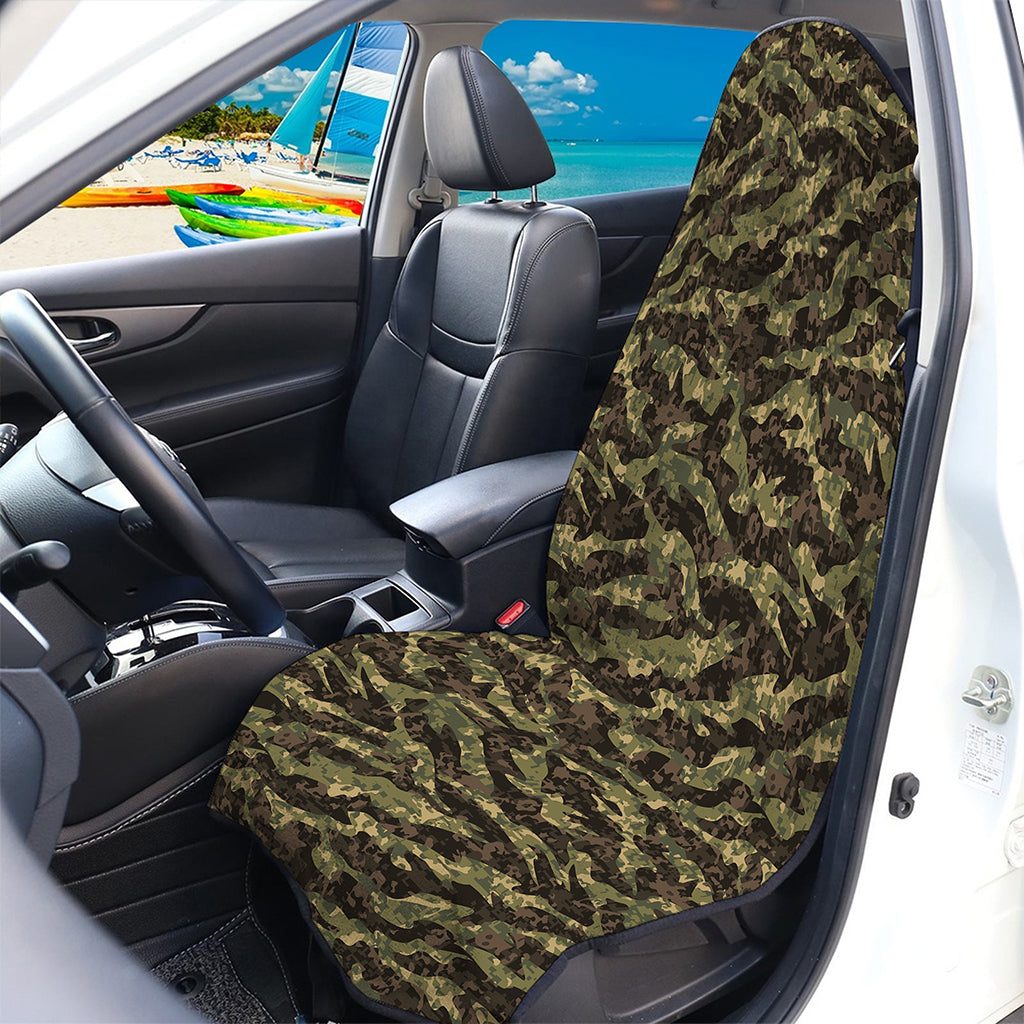 Tiger Stripe Camouflage Pattern Print Waterproof Car Seat Cover