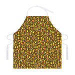 Tiki Luau Pattern Print Adjustable Apron