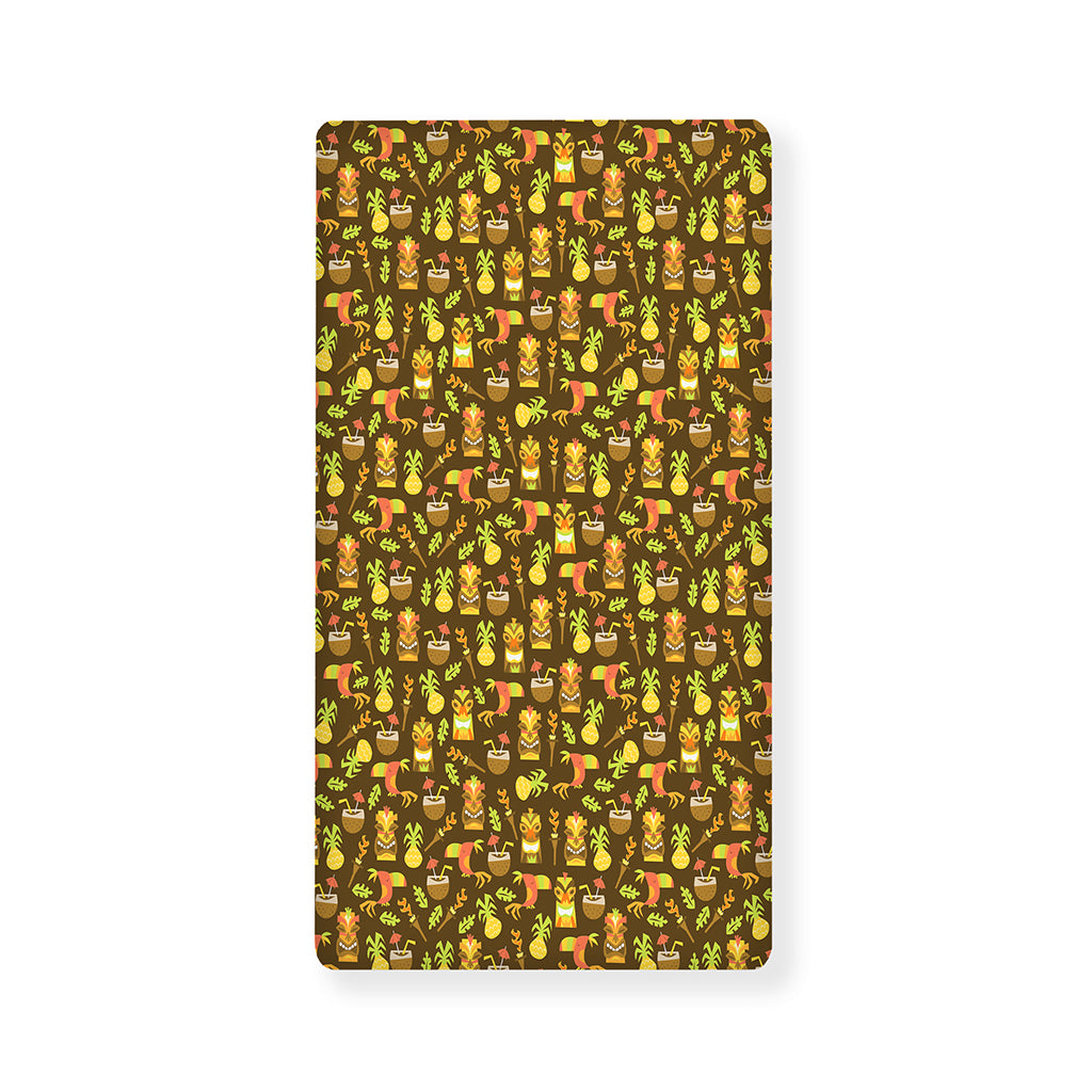 Tiki Luau Pattern Print Baby Crib Sheet