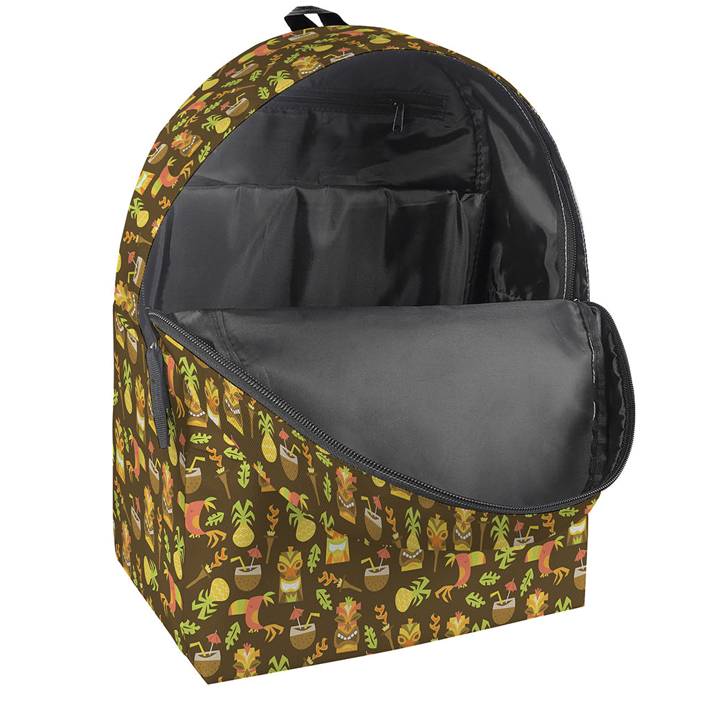 Tiki Luau Pattern Print Backpack