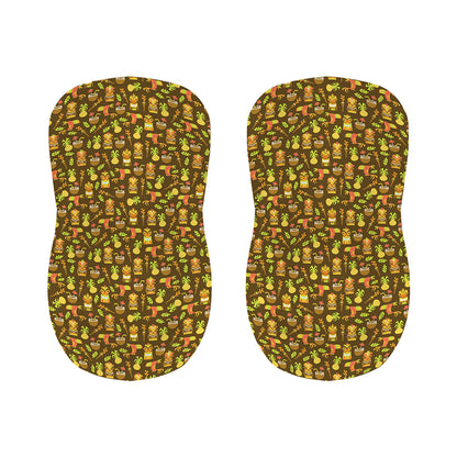 Tiki Luau Pattern Print Bar Stool Covers
