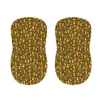 Tiki Luau Pattern Print Bar Stool Covers