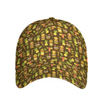 Tiki Luau Pattern Print Baseball Cap