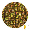 Tiki Luau Pattern Print Basketball