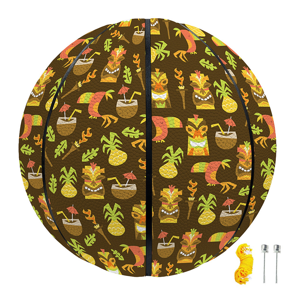 Tiki Luau Pattern Print Basketball
