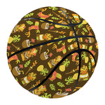 Tiki Luau Pattern Print Basketball