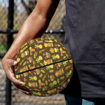 Tiki Luau Pattern Print Basketball