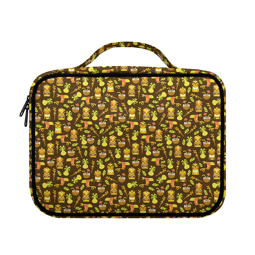 Tiki Luau Pattern Print Briefcase Bible Bag