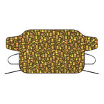 Tiki Luau Pattern Print Car Windshield Snow Cover
