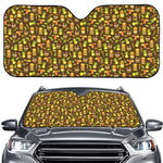 Tiki Luau Pattern Print Car Windshield Sun Shade