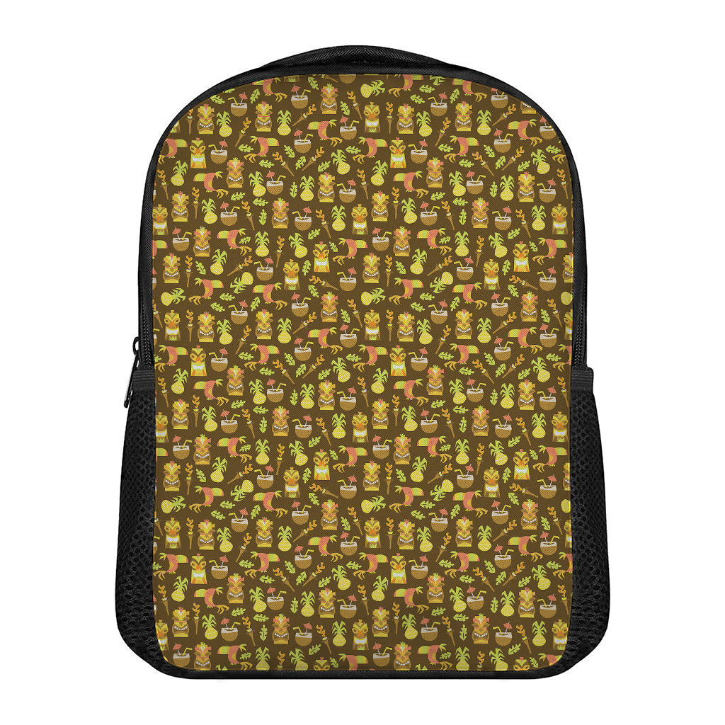 Tiki Luau Pattern Print Casual Backpack