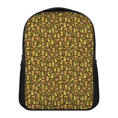 Tiki Luau Pattern Print Casual Backpack