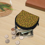 Tiki Luau Pattern Print Coin Purse