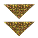 Tiki Luau Pattern Print Dog Bandana