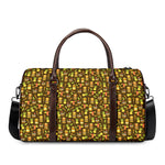 Tiki Luau Pattern Print Duffle Bag