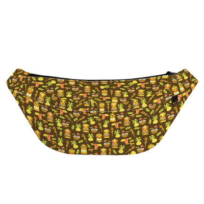 Tiki Luau Pattern Print Fanny Pack