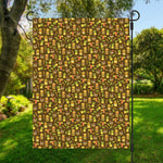 Tiki Luau Pattern Print Garden Flag
