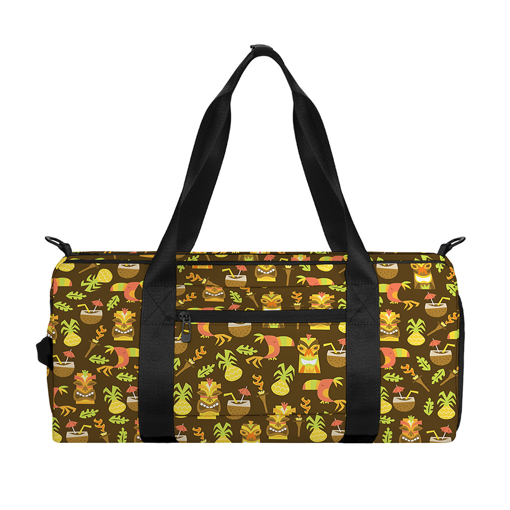 Tiki Luau Pattern Print Gym Bag