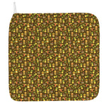 Tiki Luau Pattern Print Hand Towel