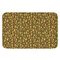 Tiki Luau Pattern Print Indoor Door Mat