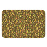 Tiki Luau Pattern Print Indoor Door Mat