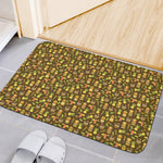 Tiki Luau Pattern Print Indoor Door Mat