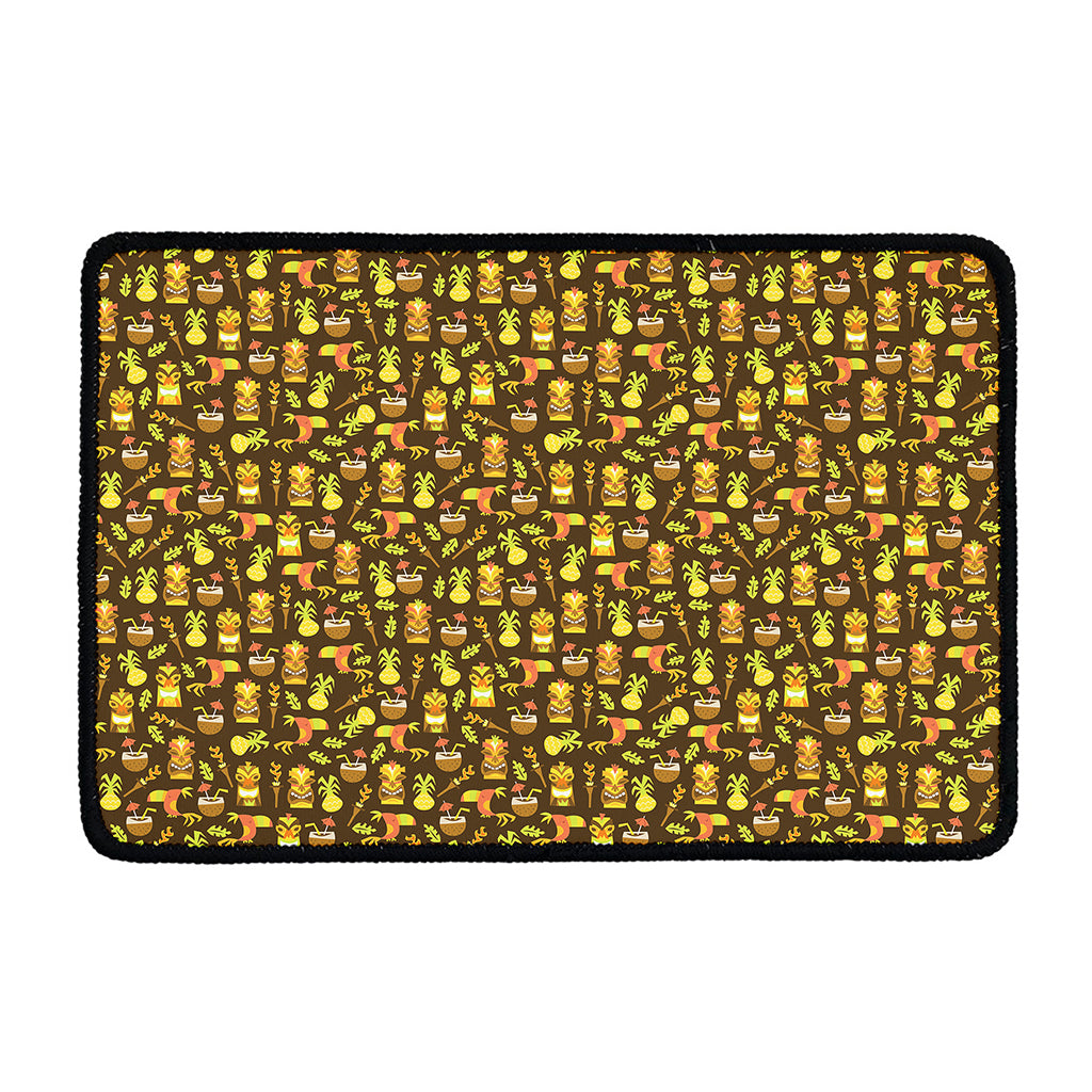 Tiki Luau Pattern Print Kitchen Mat