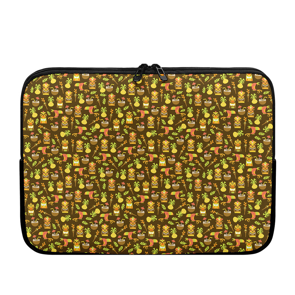 Tiki Luau Pattern Print Laptop Sleeve