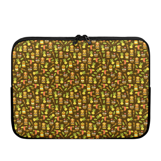 Tiki Luau Pattern Print Laptop Sleeve