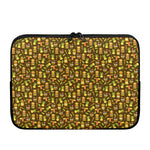 Tiki Luau Pattern Print Laptop Sleeve