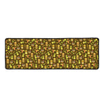Tiki Luau Pattern Print Long Kitchen Mat