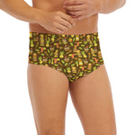 Tiki Luau Pattern Print Men's Briefs