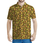 Tiki Luau Pattern Print Men's Polo Shirt