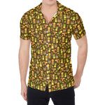 Tiki Luau Pattern Print Men's Shirt