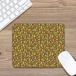 Tiki Luau Pattern Print Mouse Pad