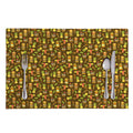 Tiki Luau Pattern Print Placemat