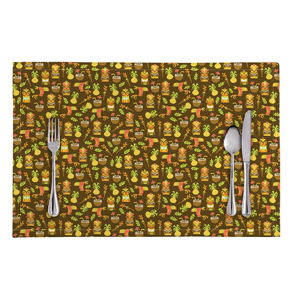 Tiki Luau Pattern Print Placemat