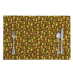 Tiki Luau Pattern Print Placemat
