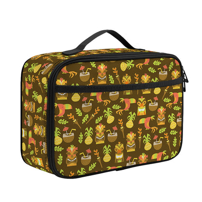 Tiki Luau Pattern Print Portable Lunch Bag