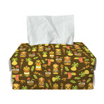 Tiki Luau Pattern Print Rectangle Tissue Box Cover