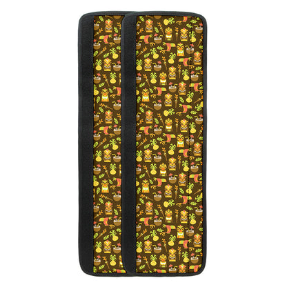 Tiki Luau Pattern Print Refrigerator Handle Covers