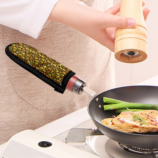 Tiki Luau Pattern Print Skillet Handle Cover