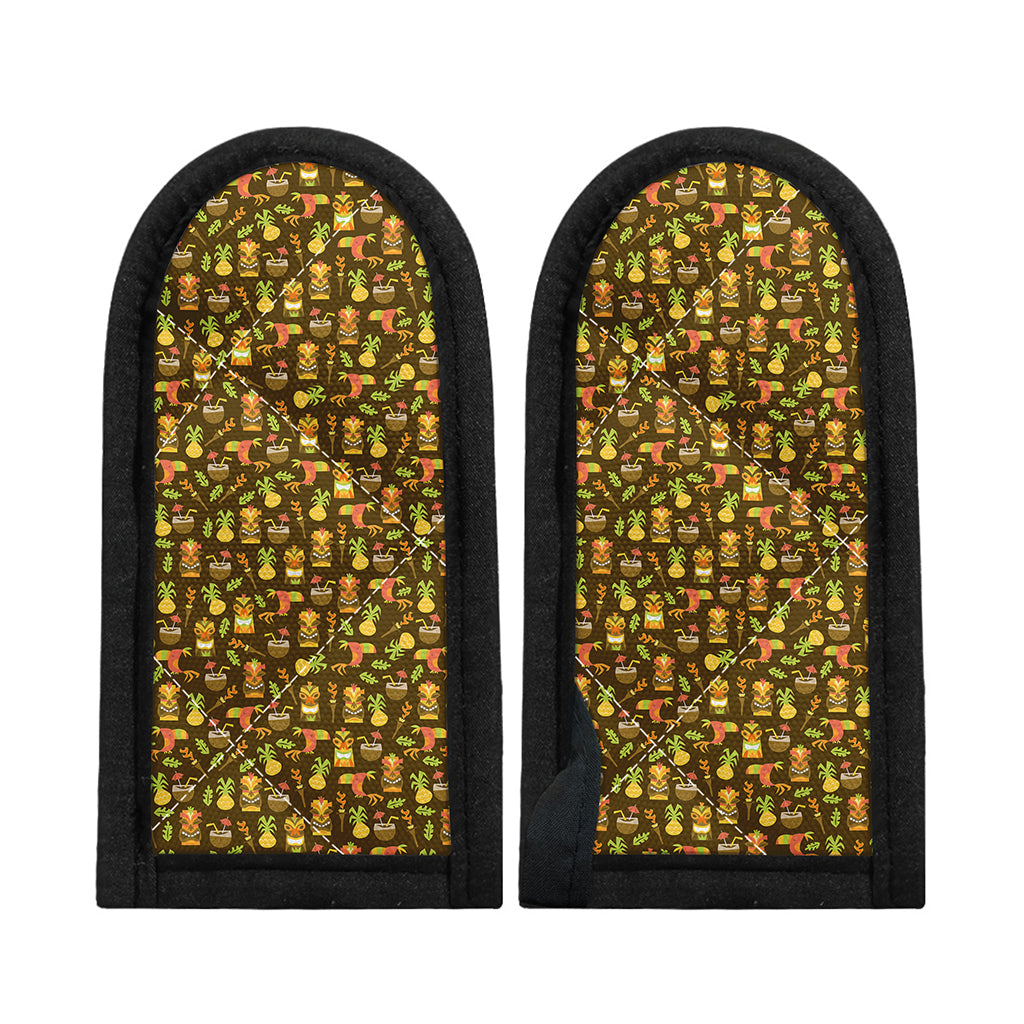Tiki Luau Pattern Print Skillet Handle Cover