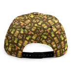 Tiki Luau Pattern Print Snapback Cap