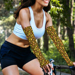 Tiki Luau Pattern Print Sun Protection Arm Sleeves