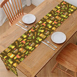 Tiki Luau Pattern Print Table Runner