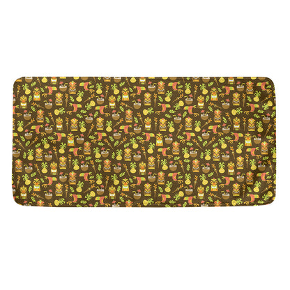 Tiki Luau Pattern Print Towel