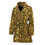 Tiki Luau Pattern Print Women's Bathrobe